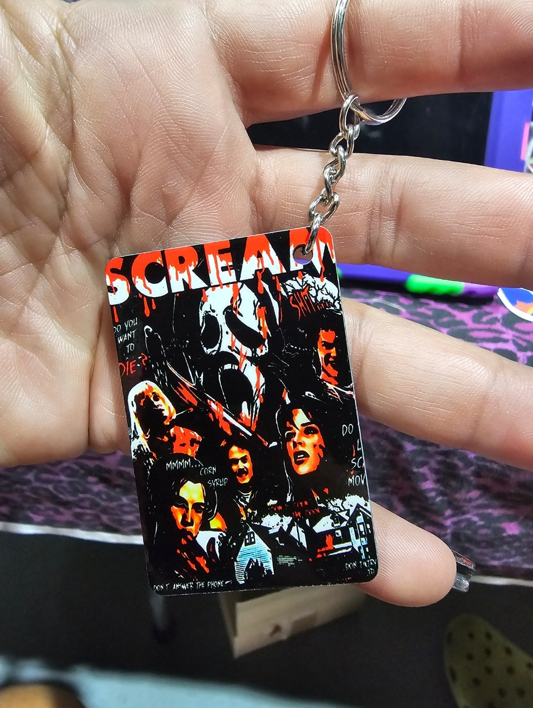 Scream Keychain