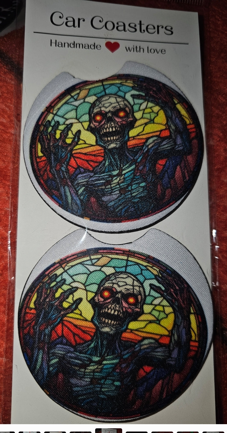 Spooky Car Coasters