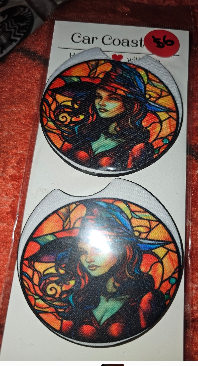 Spooky Car Coasters