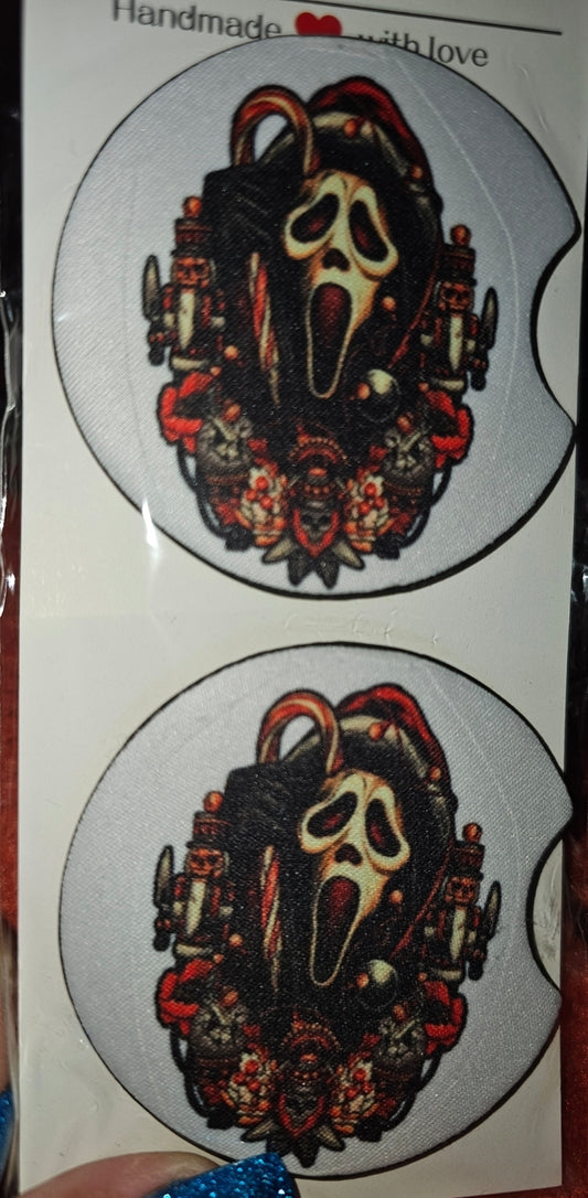 Ghostface Car Coasters