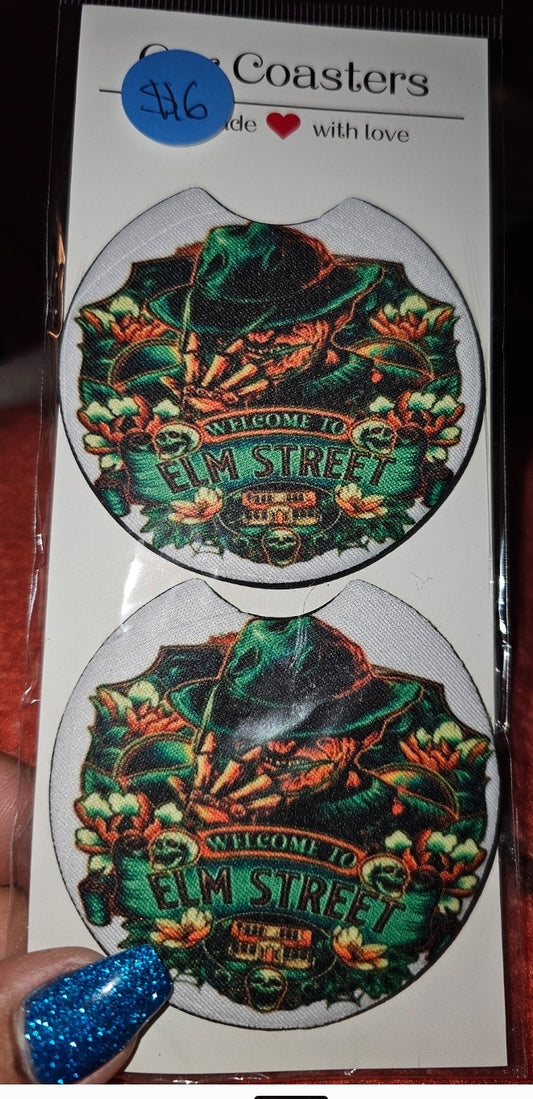 Freddy Kreuger Car Coasters